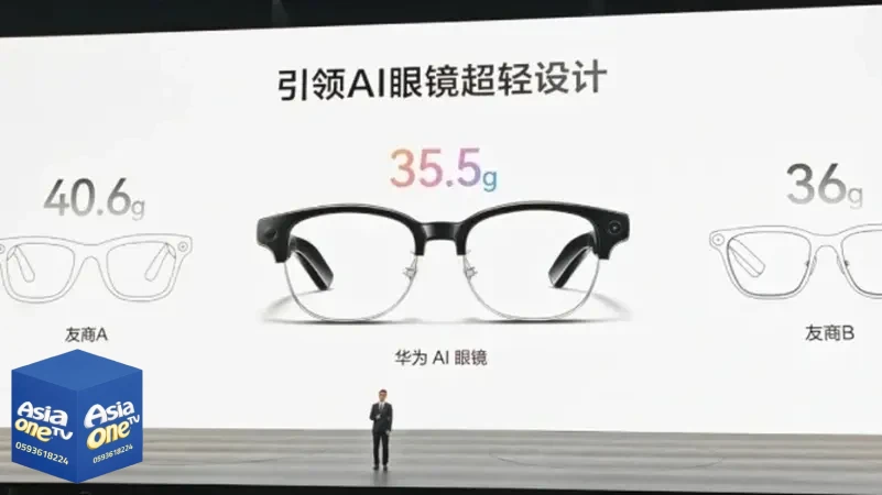 (هواوي) تكشف عن نظارات ذكية مدعومة بشريحة محلية ومفصل من التيتانيوم